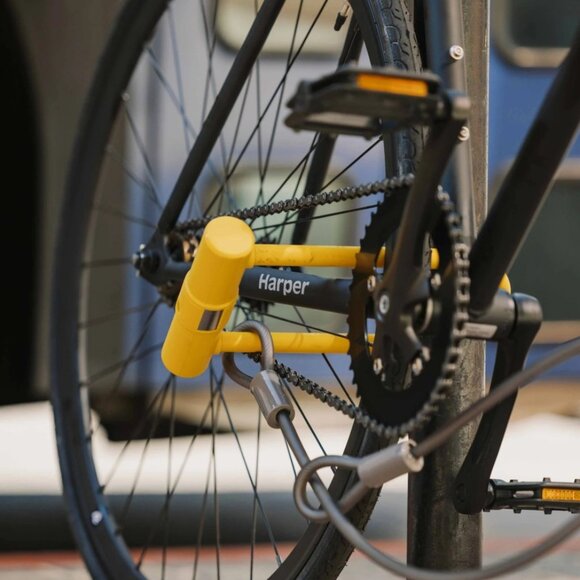 Retrospec Lookout U-Lock Bike Lock With Cable - 14mm - Picture 5 of 6